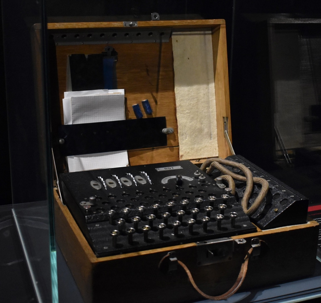 The Enigma machine from WW2